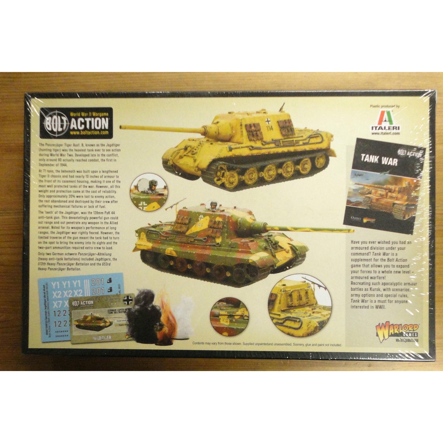 Image of Bolt Action Miniatures Game: 1/56th German Jagdtiger Tank Destroyer WLG402012039