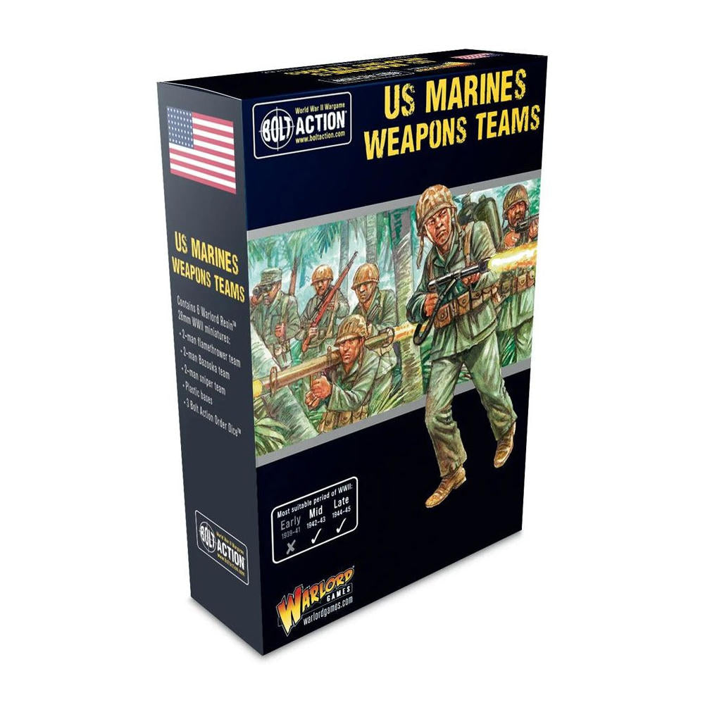 Bolt Action Miniatures Game: U.S. Marine Corp Weapons Teams WLG402213108 US