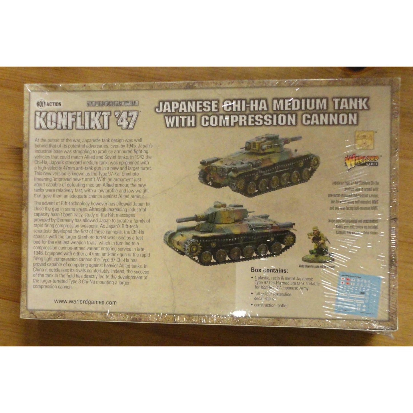 Image of Bolt Action Konflict '47 Miniatures Game Japanese Chi-Ha Med Tank w/Compression