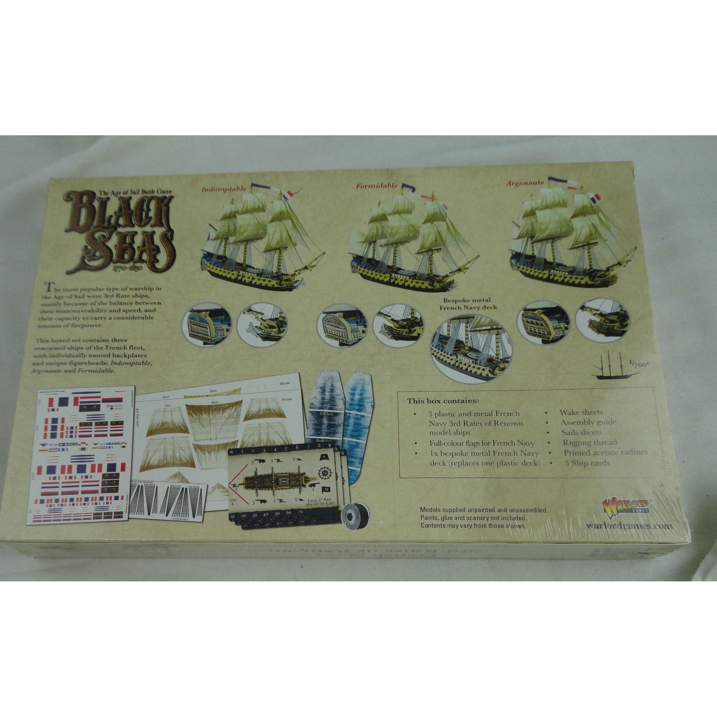 Image of Black Seas: French Navy 3rd Rates of Renown by Warlord Games WLG792012002