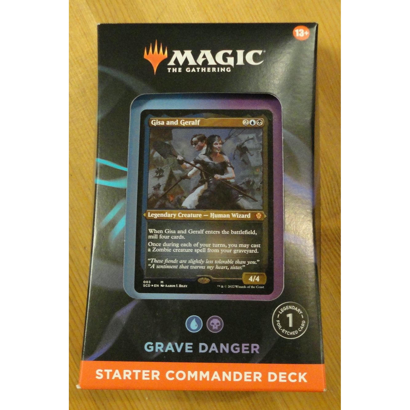 Image of Magic the Gathering Grave Danger Starter Commander Deck (Black/Blue)