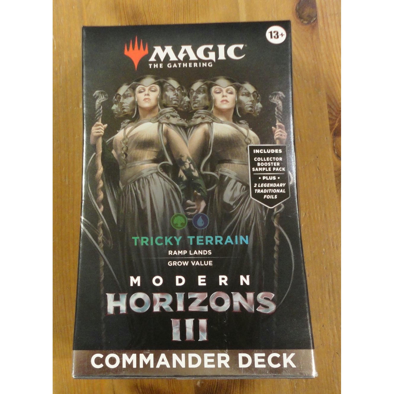 Image of Magic the Gathering MH3 Tricky Terrain Commander Deck (Green/Blue)