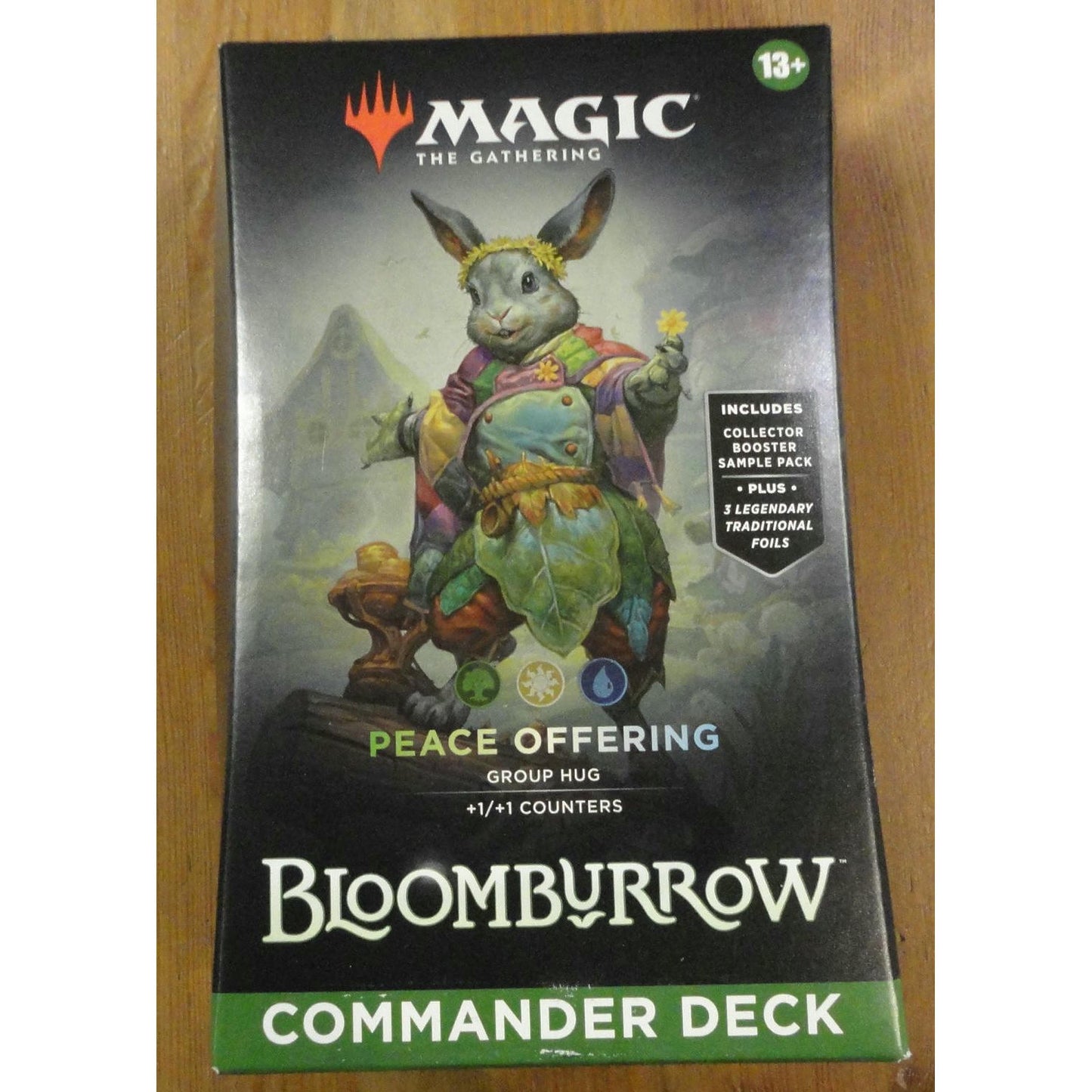Image of Magic the Gathering Bloomburrow Peace Offering Green/White/Blue Commander Deck