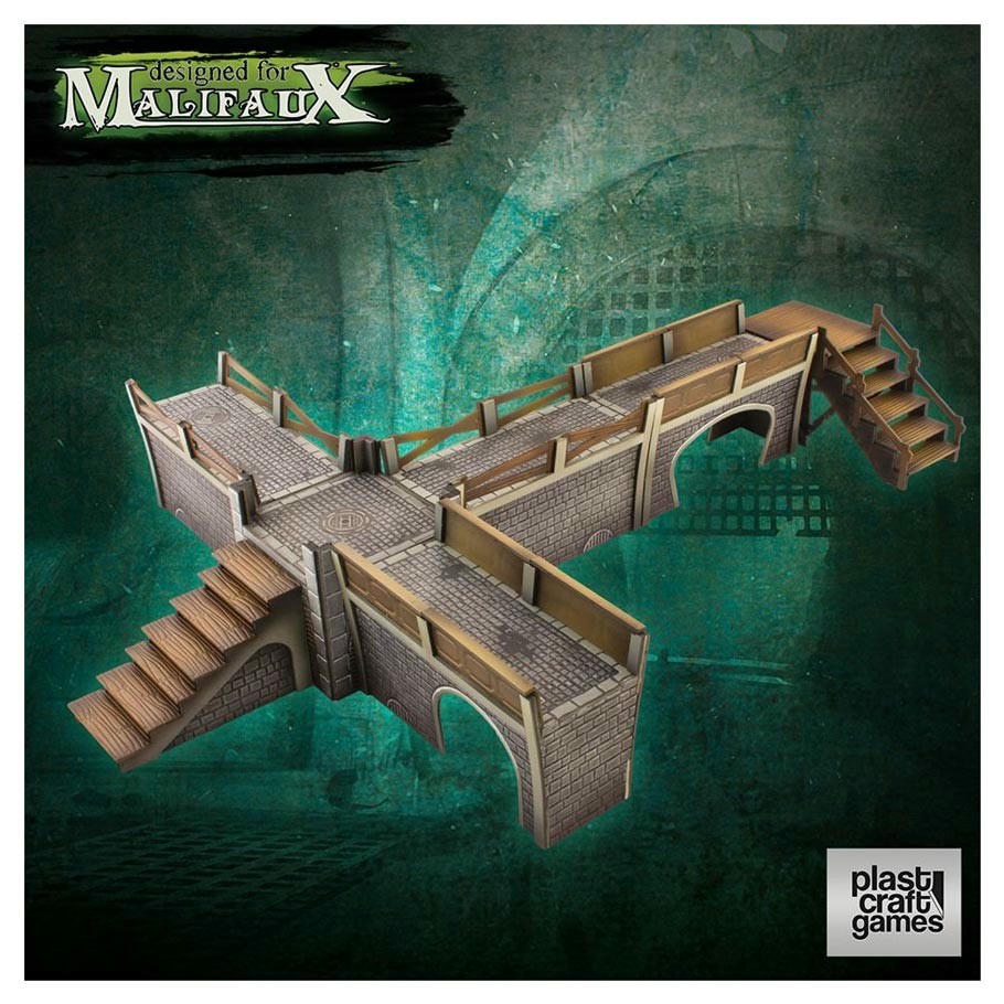 Image of Malifaux: Sewers Walkway Set PVC Pre-Cut Sceneries by PlastCraftGames WYRMF021