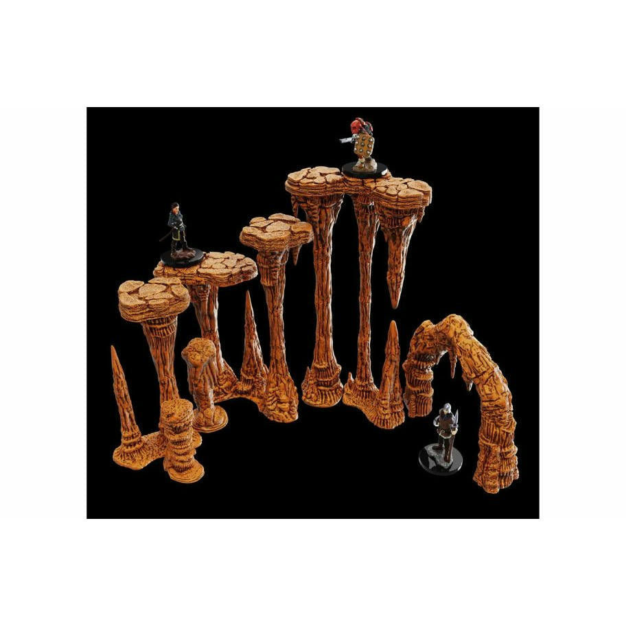 Image of Warlock Tiles Painted Fantasy Dungeon Tiles Stalactites & Stalagmites Expansion