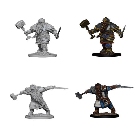 Dungeons & Dragon D&D Nolzur's Marvelous Miniatures: Male Dwarf Fighter WZK72616