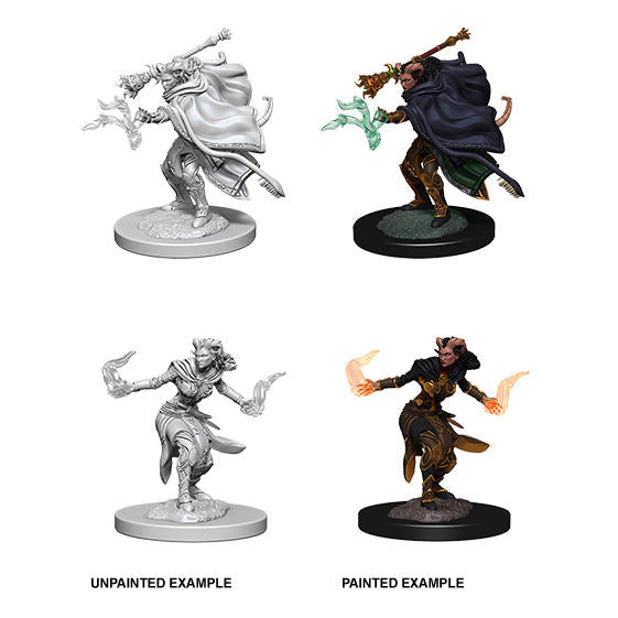 Dungeons & Dragons: Nolzur's Marvelous Unpainted Miniatures - W06 Female Tiefling Warlock