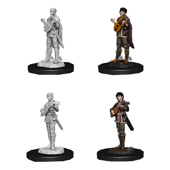 Dungeons & Dragons: Nolzur's Marvelous Unpainted Miniatures - W07 Female Half-Elf Bard