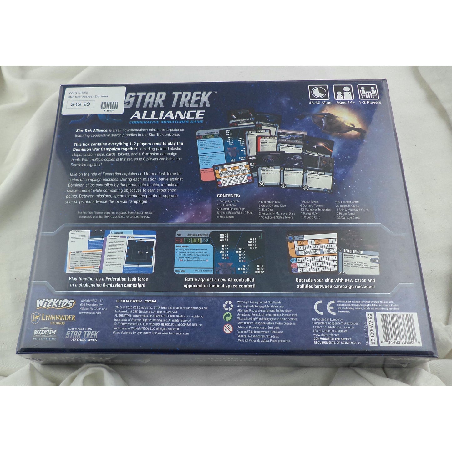 Image of Star Trek Alliance Dominion War Campaign Pack Expasion Wizkids 73650