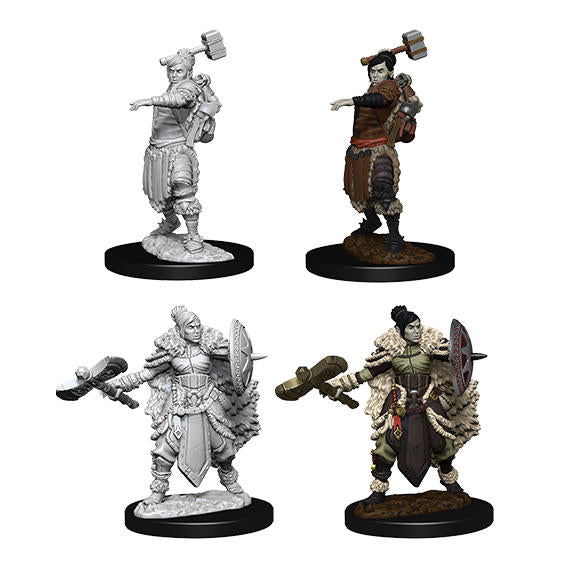 Dungeons & Dragon D&D Nolzur's Marvelous Miniatures Half Orc Female Barbarian