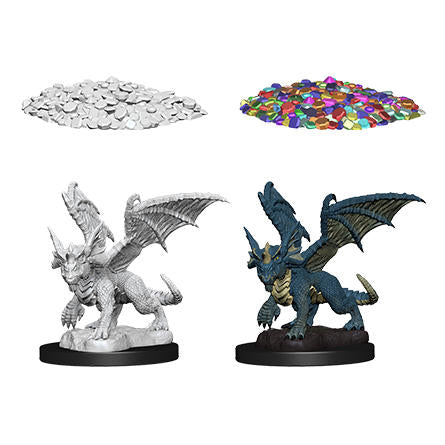Dungeons & Dragon D&D Nolzur's Marvelous Miniatures Blue Dragon Wyrmling 73852