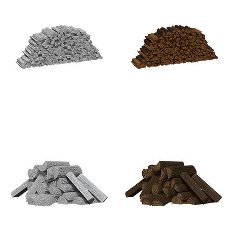 Dungeons & Dragon D&D Deep Cuts Fantasy Miniatures: Wood Piles (3pcs) WZK73868