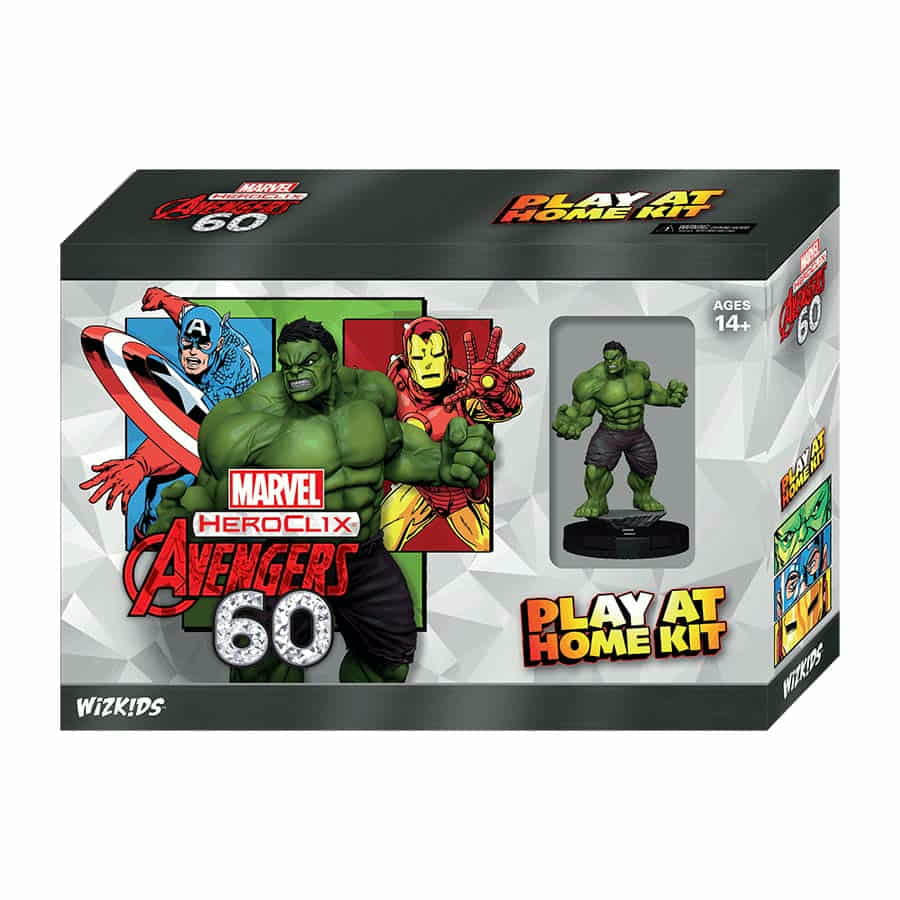 Image of Marvel Heroclix Avengers 60th Anniversary Incredible Hulk Play At Home Kit