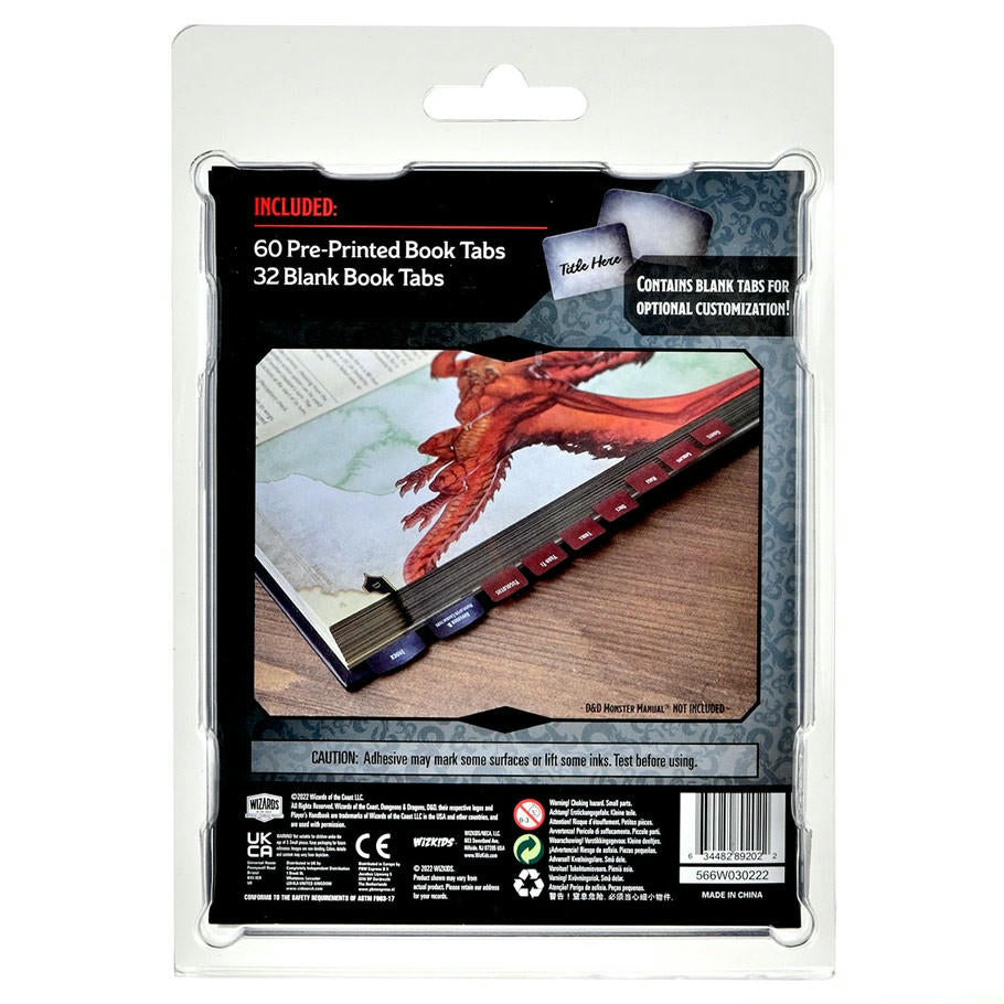 Image of Dungeons & Dragons 5E Monster Manual Book Tabs Set by Wizkids WZK89202