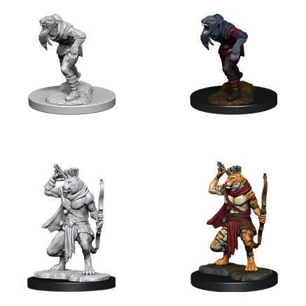 Nolzur's Marvelous Fantasy Miniatures: WereRat & Were Tiger 90014