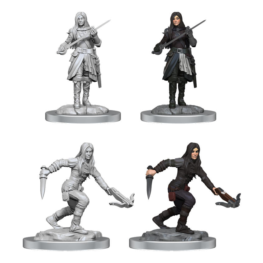 Dungeons & Dragon D&D Nolzur's Marvelous Miniatures Female Half-Elf Rogues