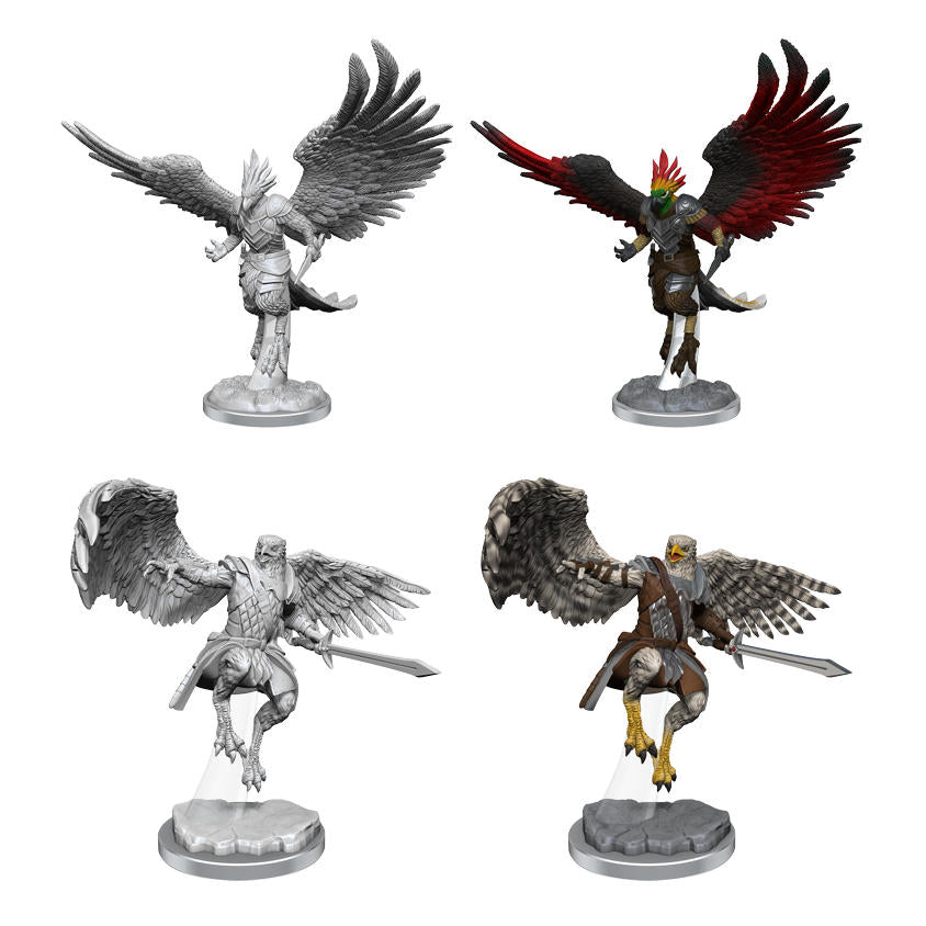 Dungeons & Dragons Nolzur`s Marvelous Aarakocra Paladins Unpainted Miniatures