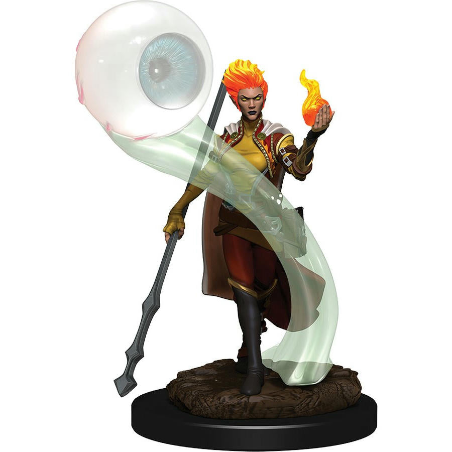 Image of Fire Genasi Wizard Icons of the Realms Premium Painted Fantasy Miniature