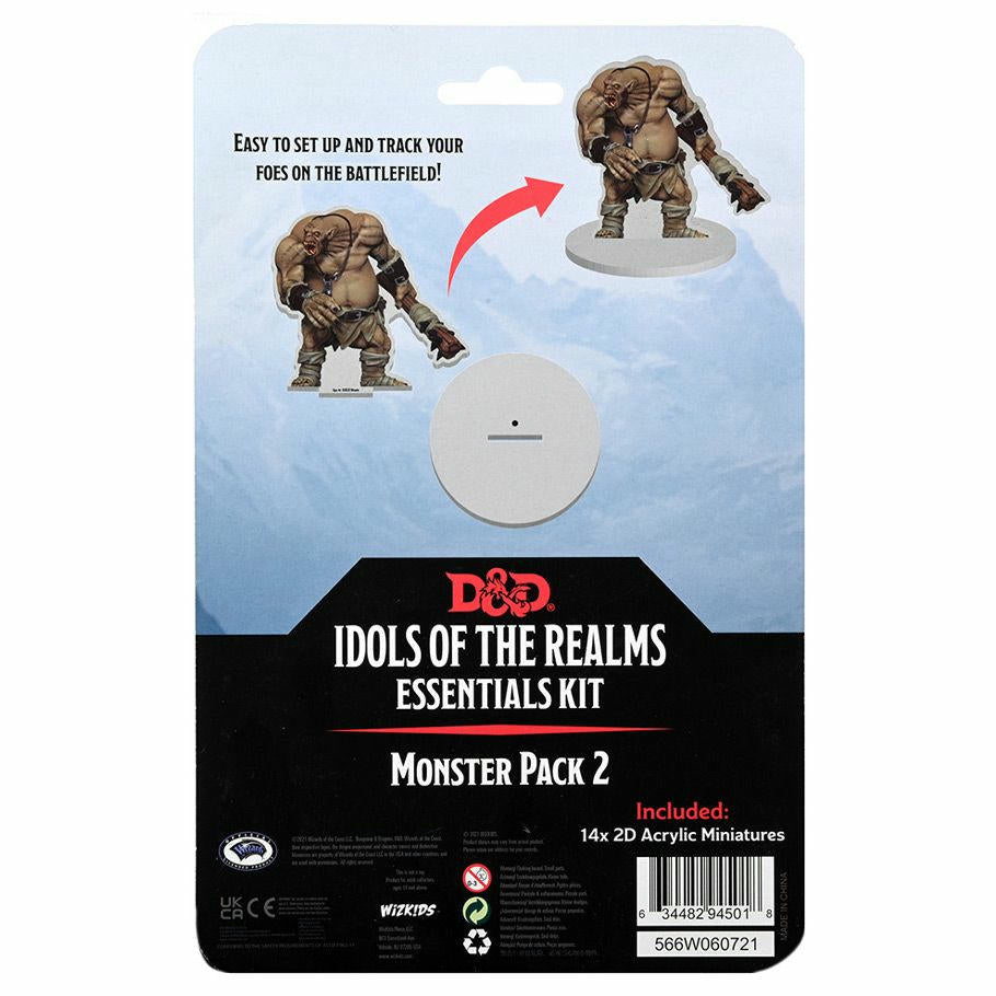 Image of D&D Icons of the Realms 2D Essentials Monster Pack 2 Miniatures Set 94501