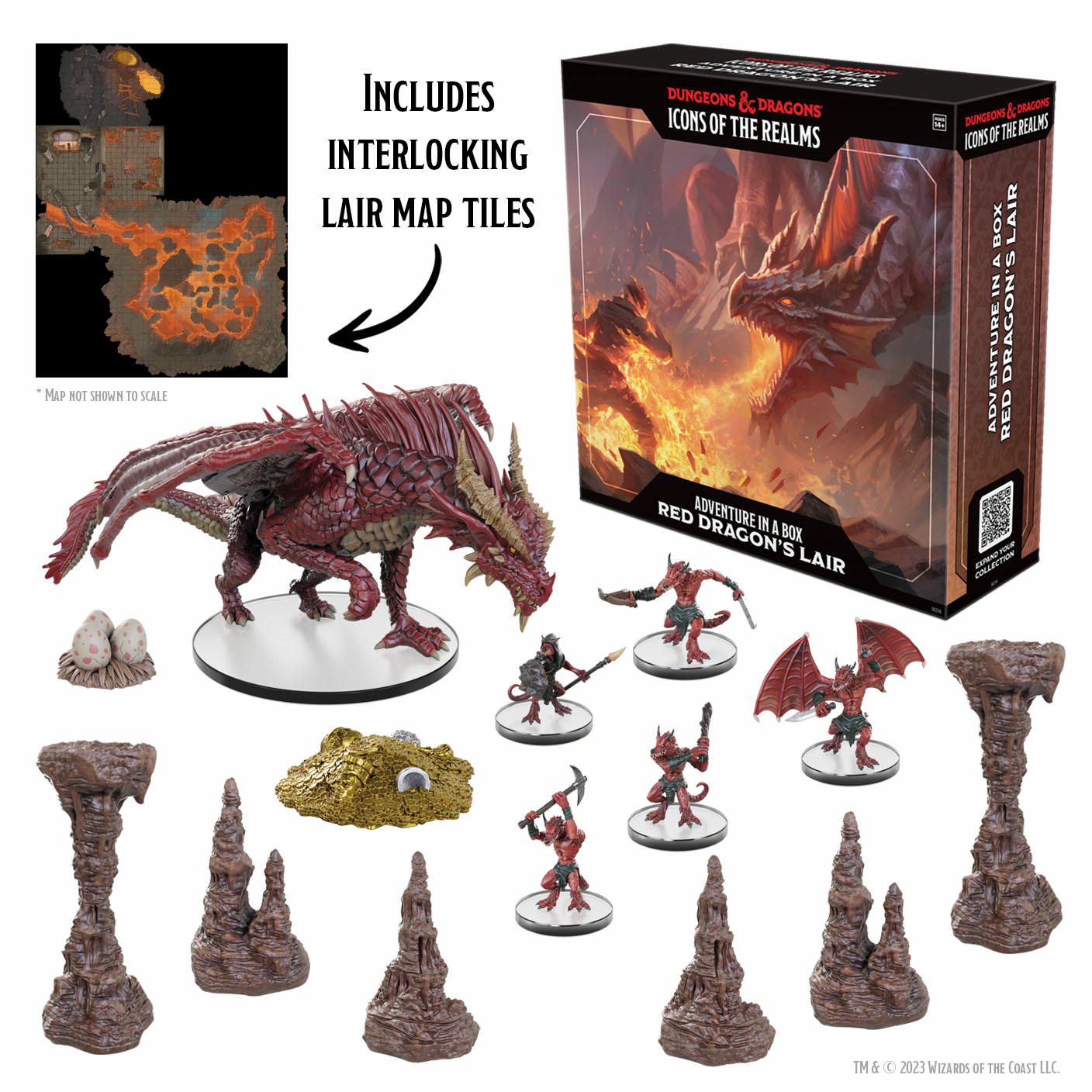 Image of Dungeons & Dragons: Icons of the Realms Adventure in a Box - Red Dragon's Lair