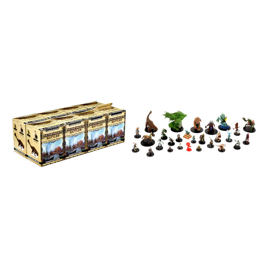 Pathfinder Battles City of Lost Omens Miniatures Booster Brick 32 Painted Minis