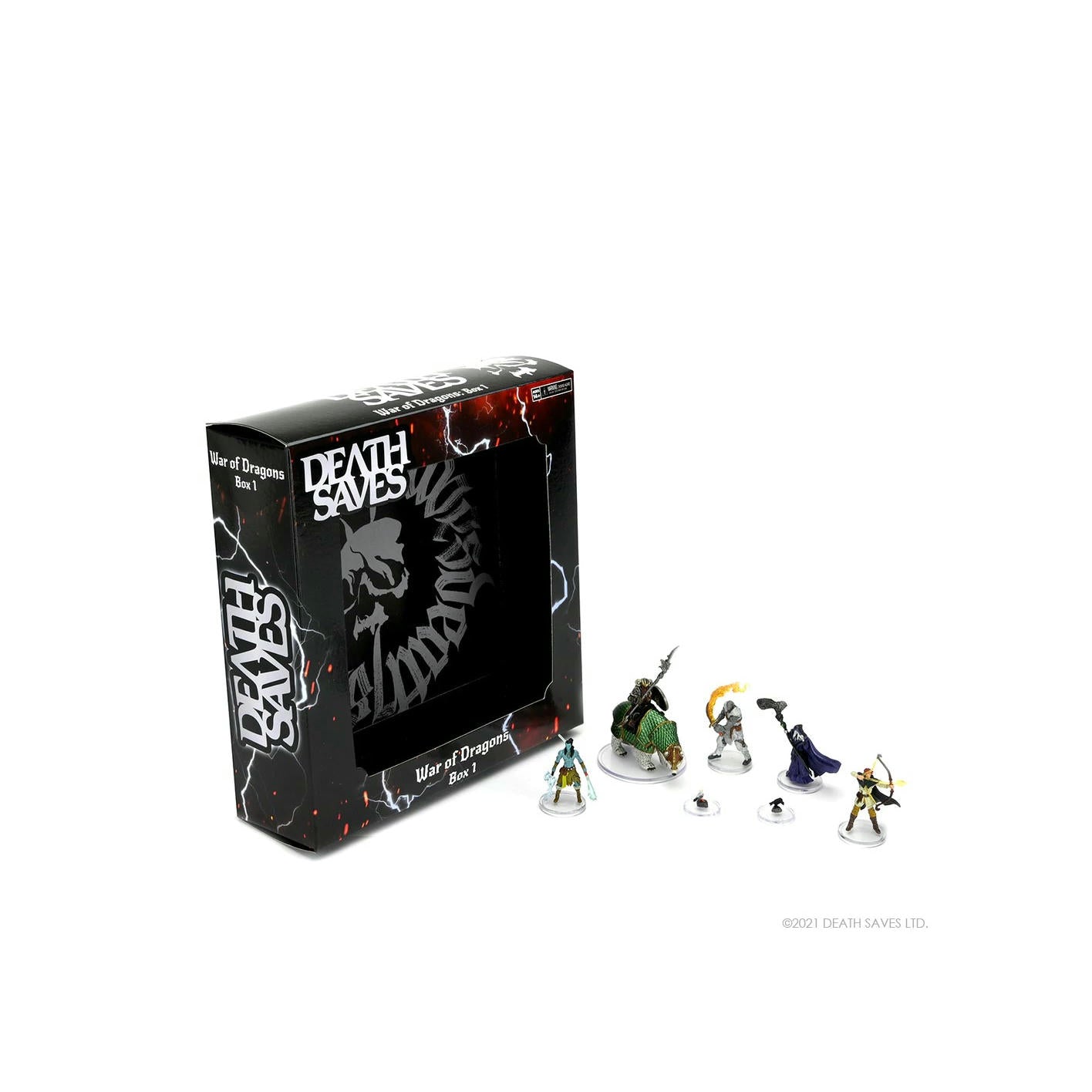 Image of Death Saves: War of Dragons Box 1 Painted Fantasy Miniatures Set WZK99025