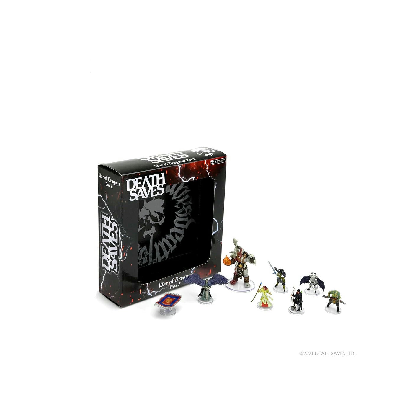Image of Death Saves: War of Dragons Box 2 Painted Fantasy Miniatures Set WZK99026
