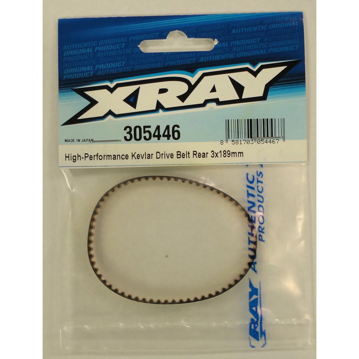 Image of XRAY 3x189mm High Performance Kev Rear Drive Belt XRA305446