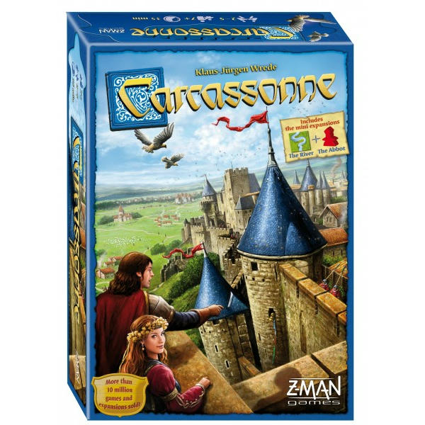 Image of Carcassonne Basic Game w/Abbot and The River Mini Expansions ZMGZM7810