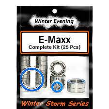 E-Maxx Blue Rubber Seal FULL Bearing Set
