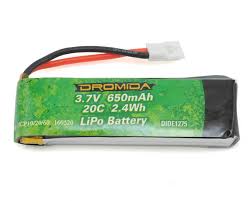 '+LiPo 1S 3.7V 650mAh Hovershot 120 FPV