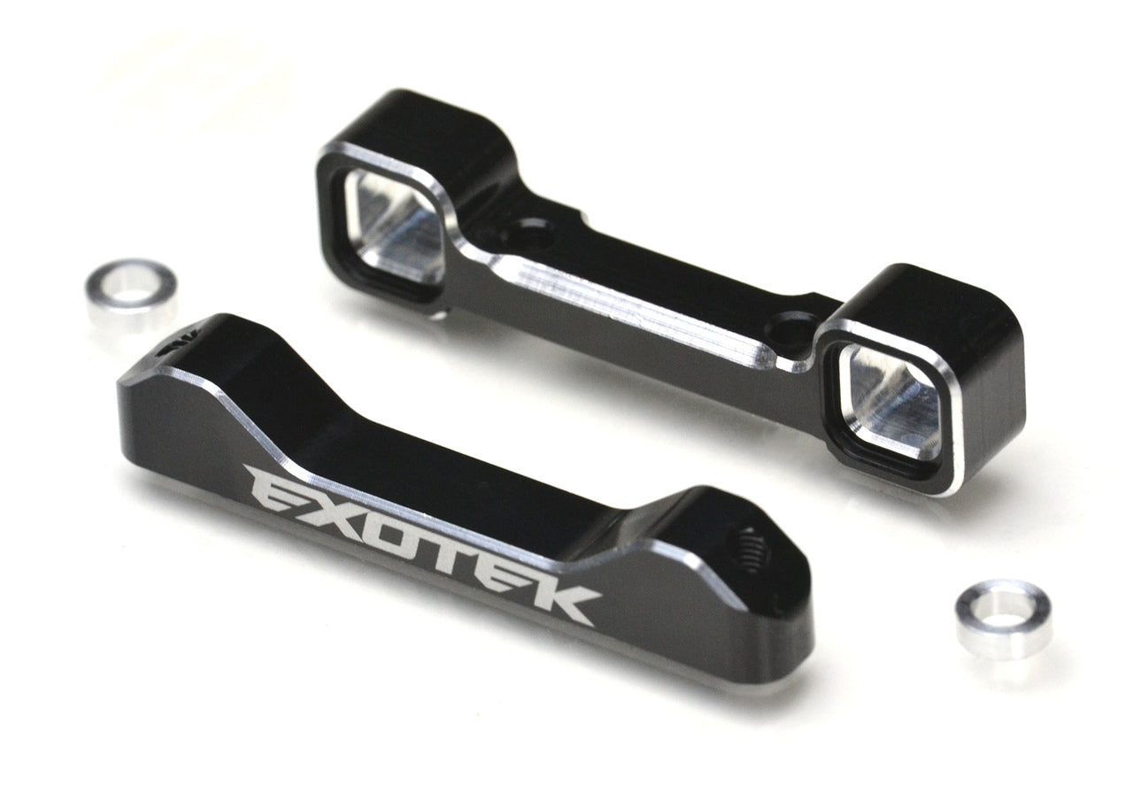 22S 7075 Aluminum Arm Mounts, for Rear Toe Adjustments, 1 Pair