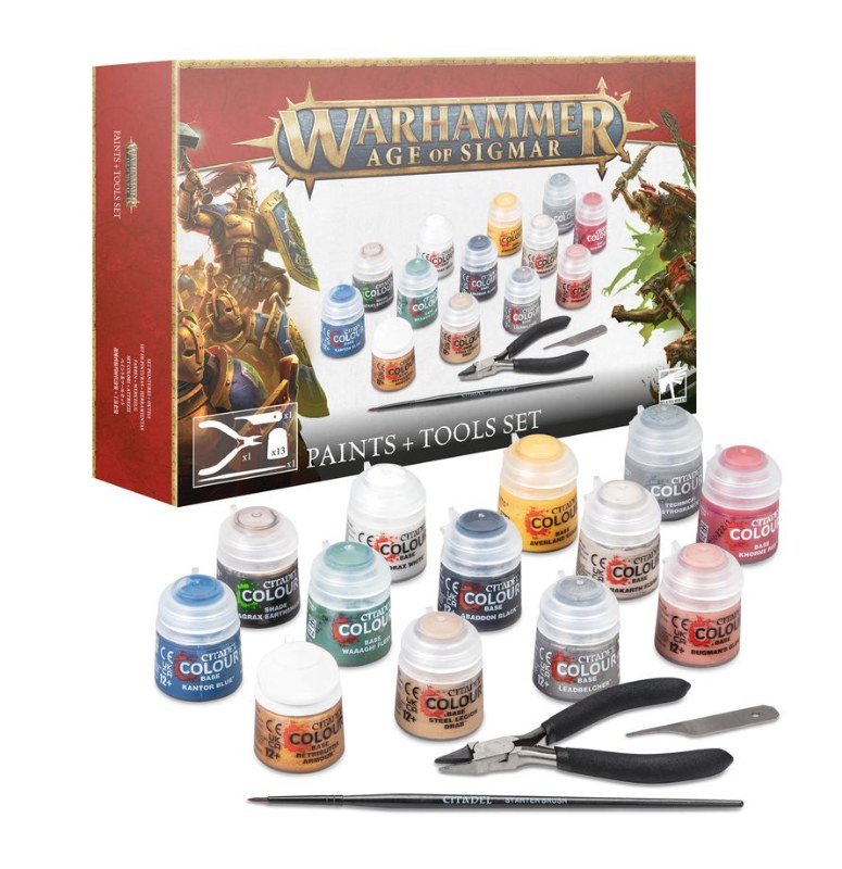 Warhammer Age Of Sigmar: Paint & Tool Set