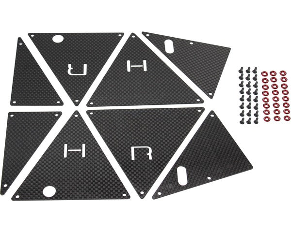 Carbon Fiber Tube Chassis Side Inner Panels, for Traxxas Ultimate Desert Racer Tube Chassis