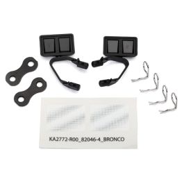 (03/23/23)MIRRORS SIDE BLK L/R/RETAINER