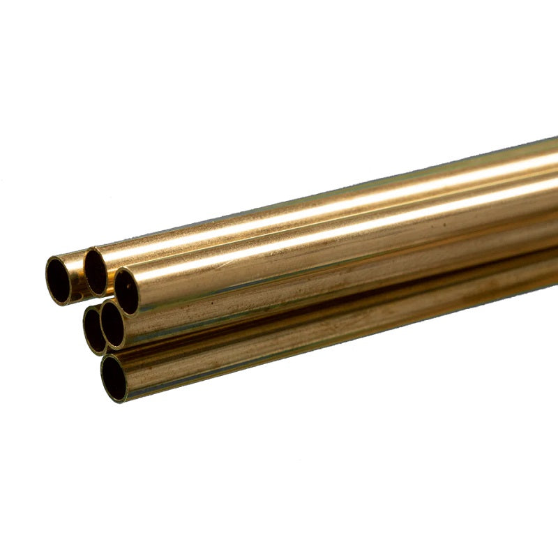 Round Brass Tube 7/32x36