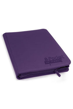 8 POCKET QUADROW ZIPFOLIO XENOSKIN PURPLE