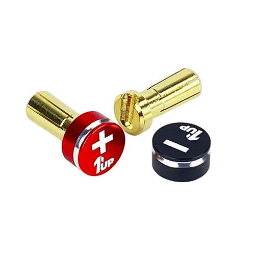 Image of LowPro Bullet Plugs & Grips, 5mm, Red/Black