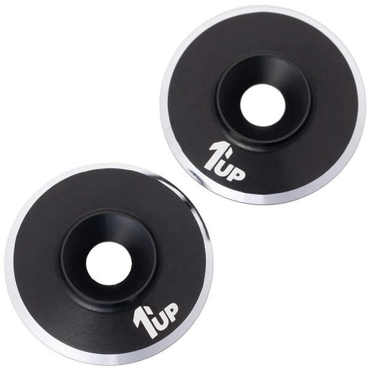Image of 7075 LowPro Wing Washers, M3, Black Shine, 2pcs