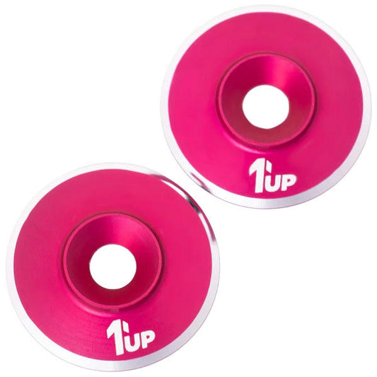 Image of 7075 LowPro Wing Washers, M3, Hot Pink Shine, 2pcs