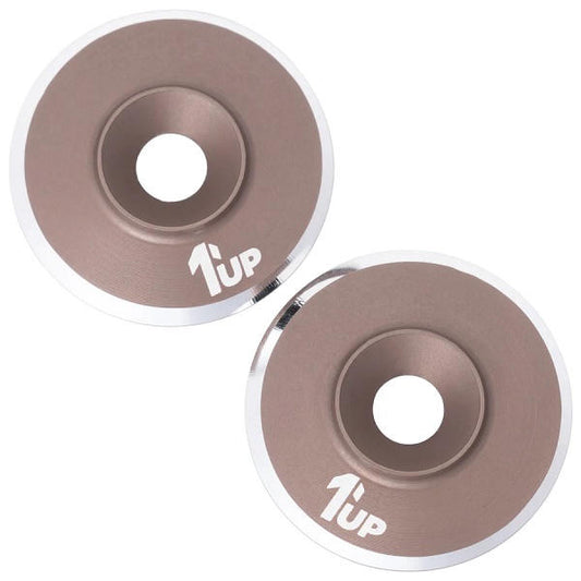 Image of 7075 LowPro Wing Washers, M3, Gunmetal Shine, 2pcs