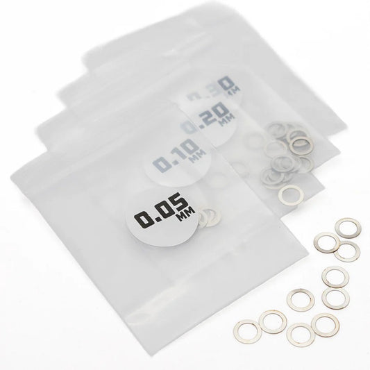 Image of MicroTune Shims - 5mm ID x 0.05, 0.10, 0.20, 0.30 - 10pcs