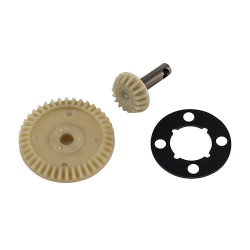 Image of RC10B74.2 FT Ring and Pinion Gear Set, molded