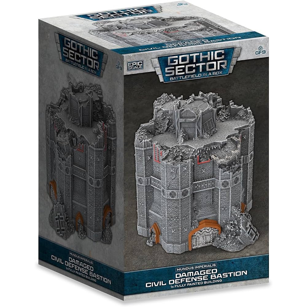 BATTLEFIELD IN A BOX: MUNDUS IMPERIALIS CIVIL DEFENSE BASTION DAMAGED
