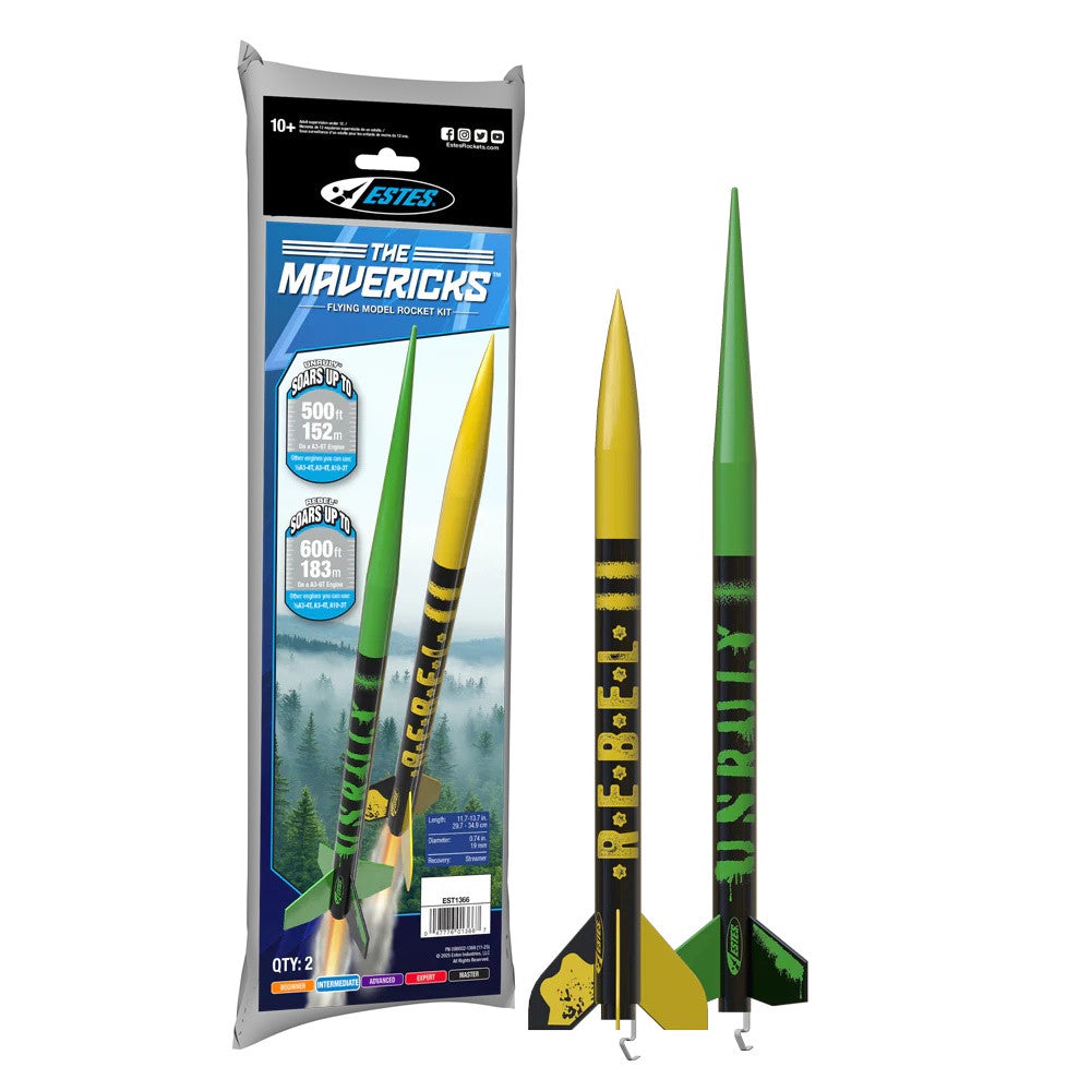 Image of The Mavericks Twin Pack Model Rocket Kit