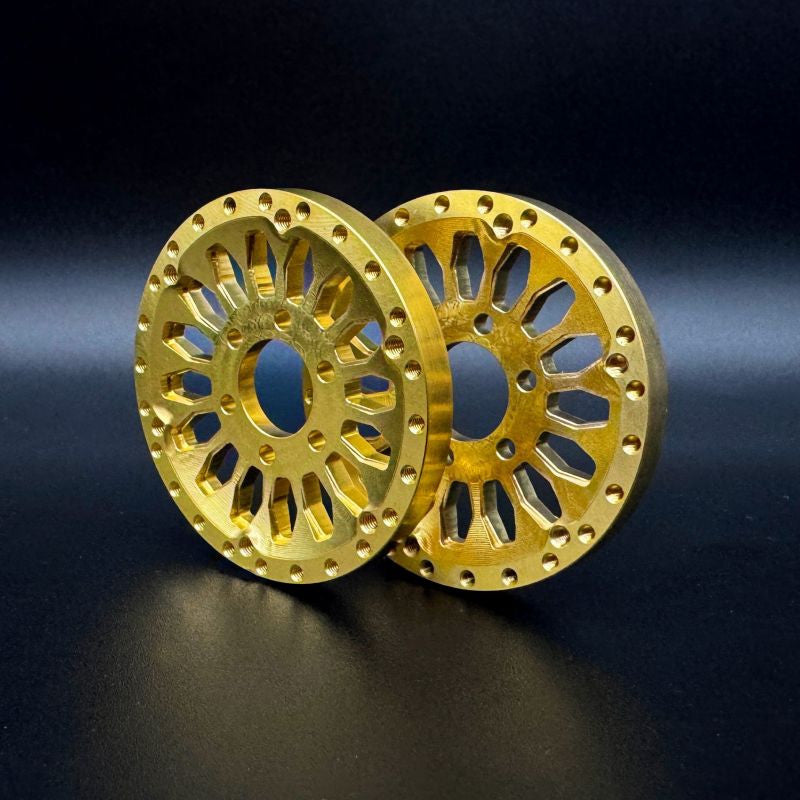 Image of Brass 1.9 "Shield" Wheel Face (2)