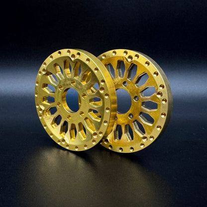 Image of Brass 1.9 "Shield" Wheel Face (2)