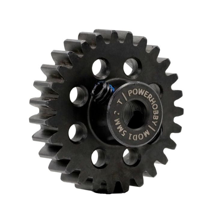 Image of Hardened Steel 27T Mod1 5mm Pinion Gear with 2 Grub Screws
