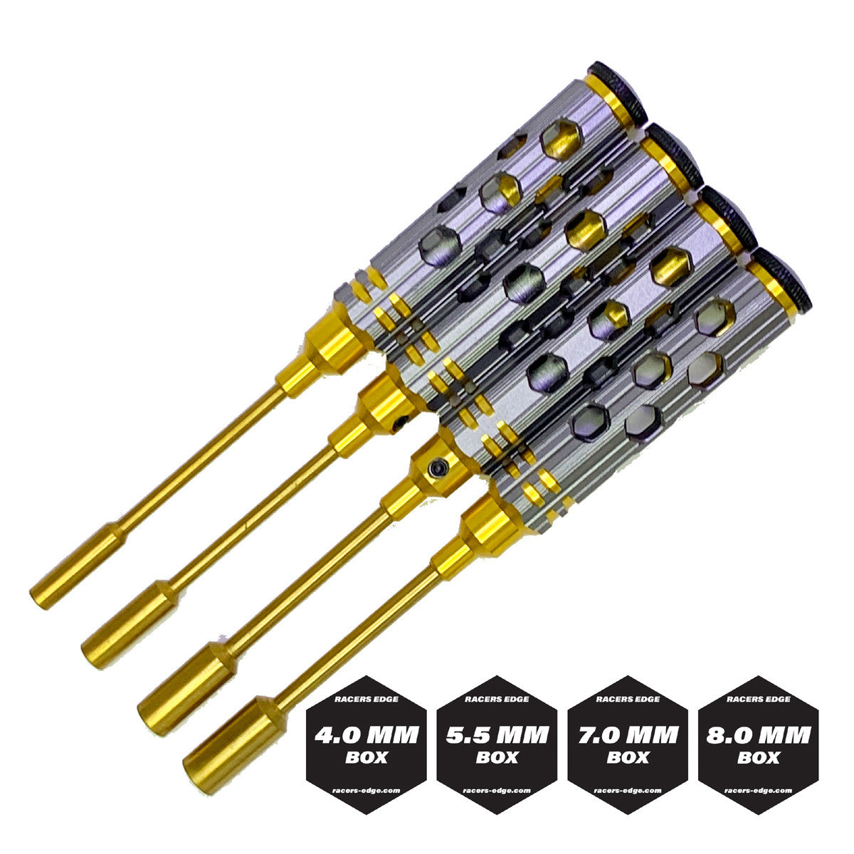 Image of Premium Nut Driver Set Gold Ink Honeycomb Handle w/