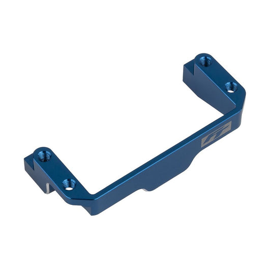 Image of RC10B7 FT One-Piece Servo Mount, Blue Aluminum